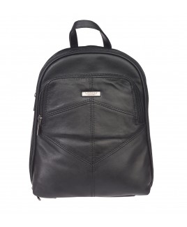 Lorenz Top Zip Sheep Nappa Backpack with Zip Pocket & Zip Round Organiser Section-Further Reductions !